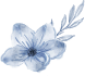 blue flower decor image